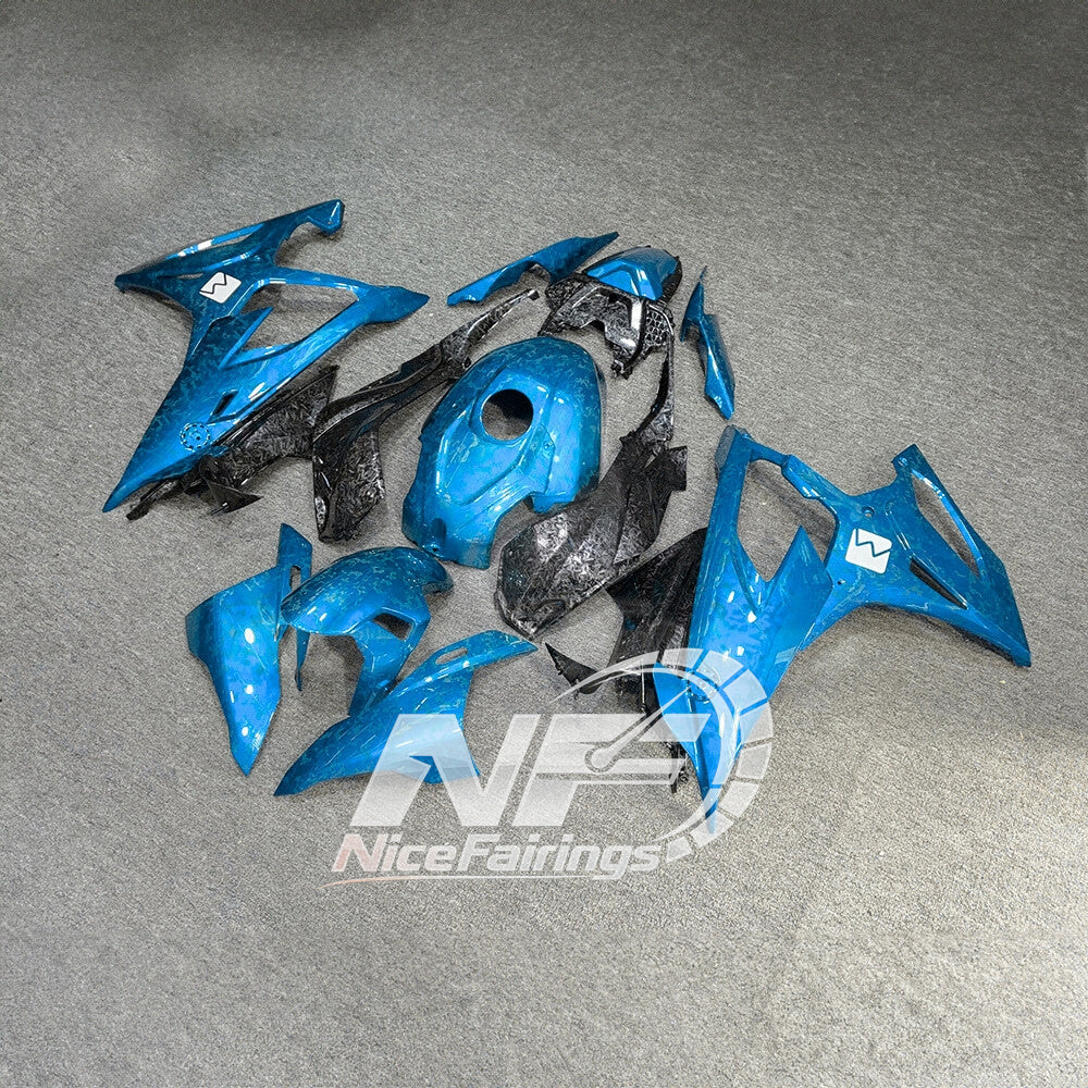 For BMW S1000RR 2019-2022 Full Body Kit Premium Edition Custom Fairings, ABS Replacement Plastics Full Body Kit | NiceFairings - front angle image
