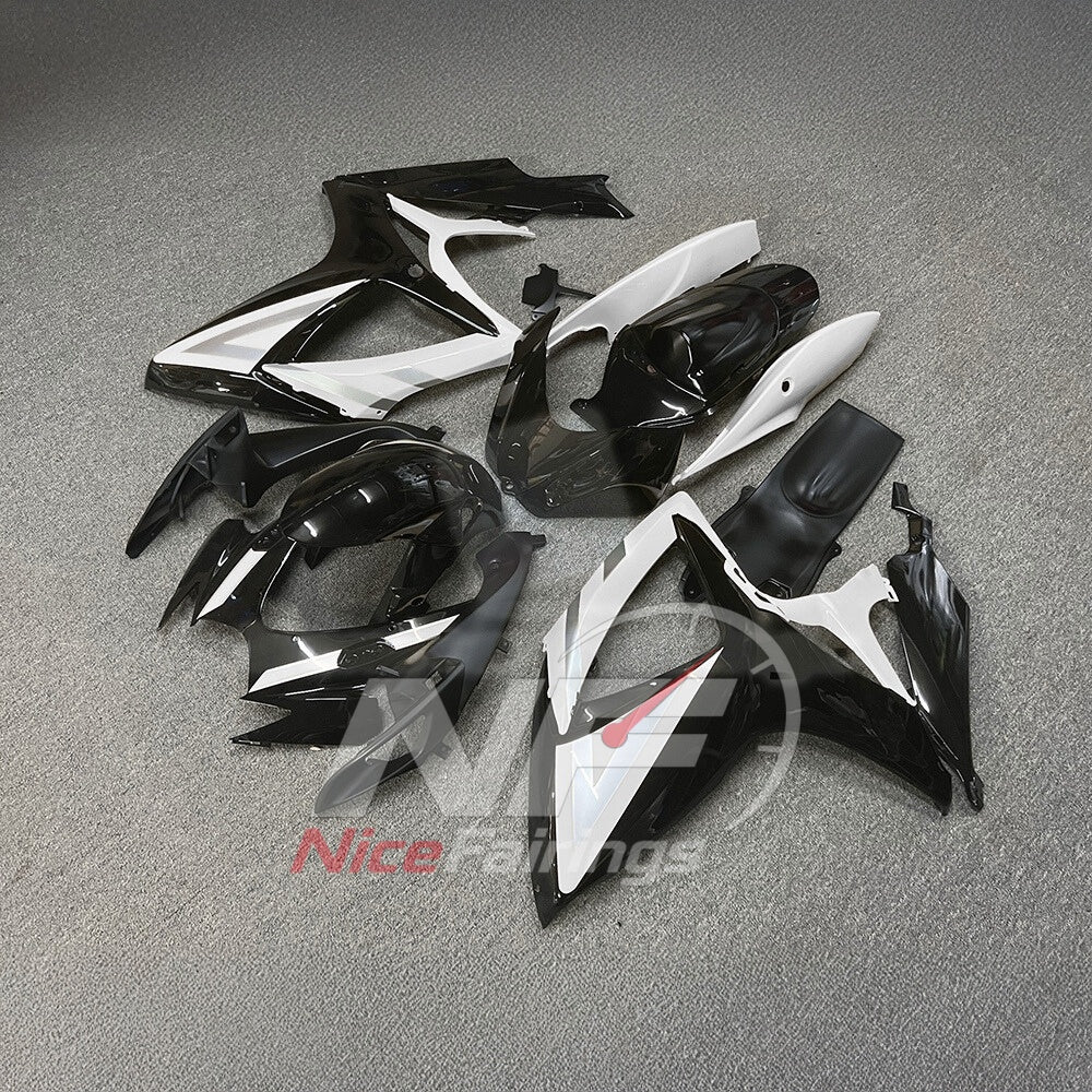 For Suzuki GSX-R600 GSX-R750 K6 2006-2007 Custom Fairings Gray ABS Sportbike Plastics | NiceFairings - front angle image
