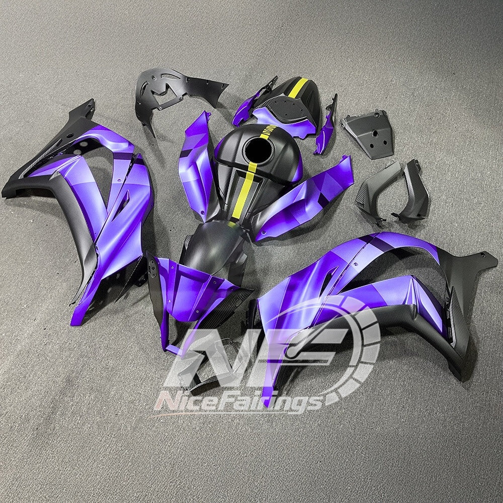 KAWASAKI ZX10R 2011-2015 Race Style Fairing Plastics | NiceFairings - front angle image
