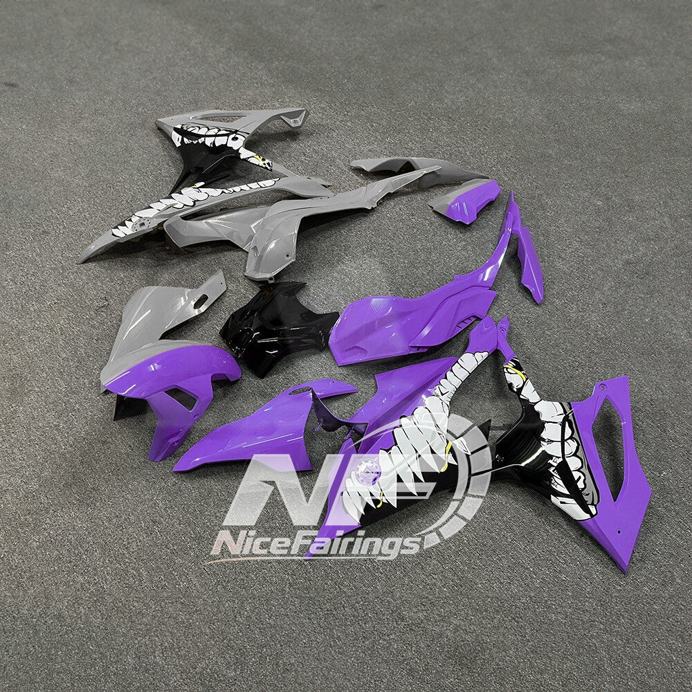 For BMW S1000RR 2019-2022 Lime Yellow Full Fairing Kit, Painted ABS Motorcycle Plastics | NiceFairings - front angle image