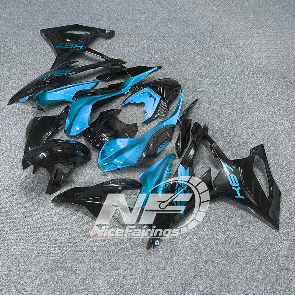 For BMW S1000RR 2019-2022 Gloss Black Custom Painted ABS Body Kit For Street Or Track | NiceFairings - front angle image