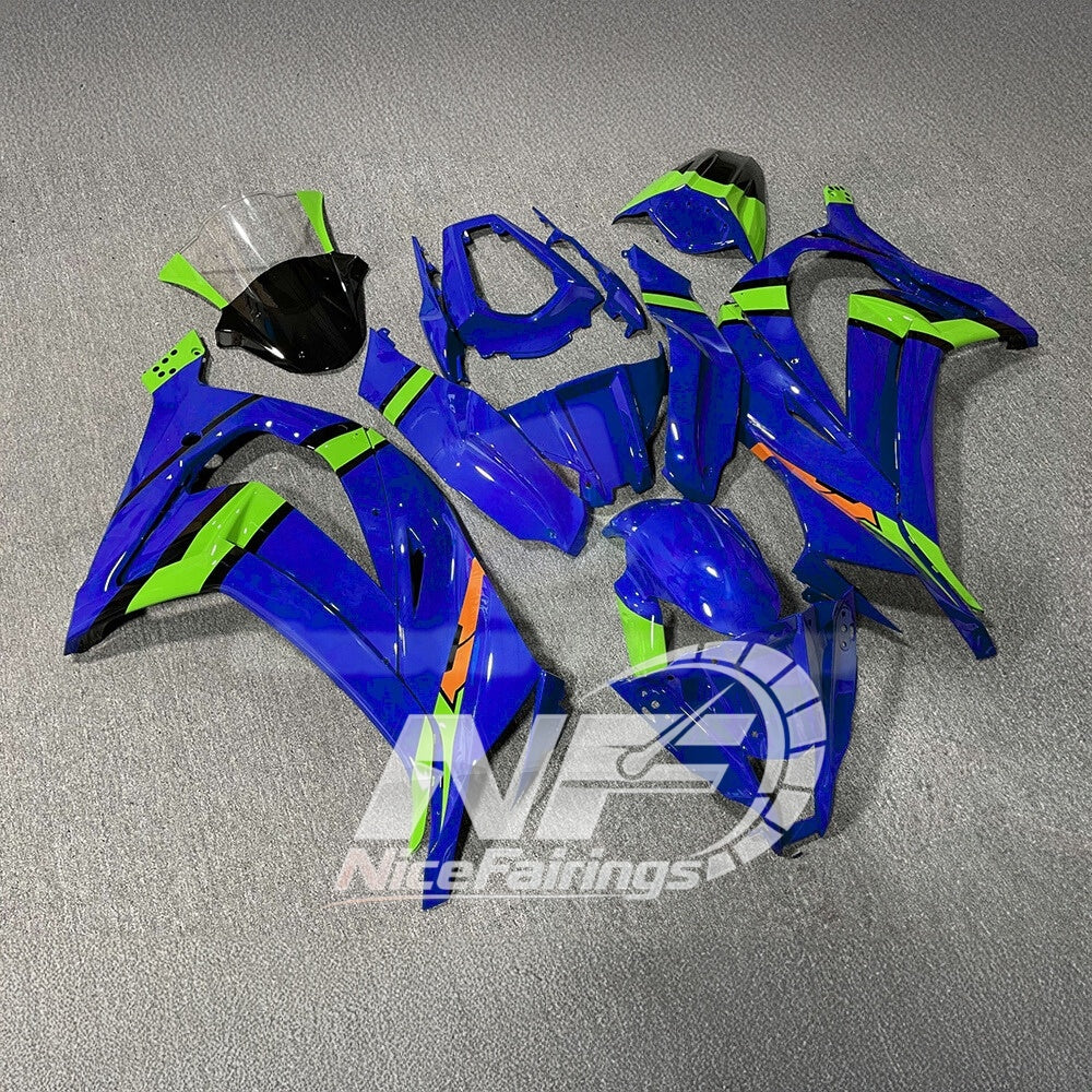 KAWASAKI Ninja ZX10R 2011-2015 Injection Molded Fairings Set | NiceFairings - front angle image