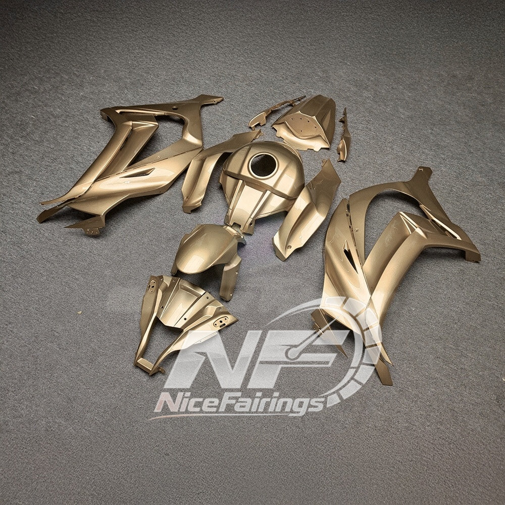KAWASAKI ZX10R 2011-2015 Custom ABS Motorcycle Fairings | NiceFairings - front angle image
