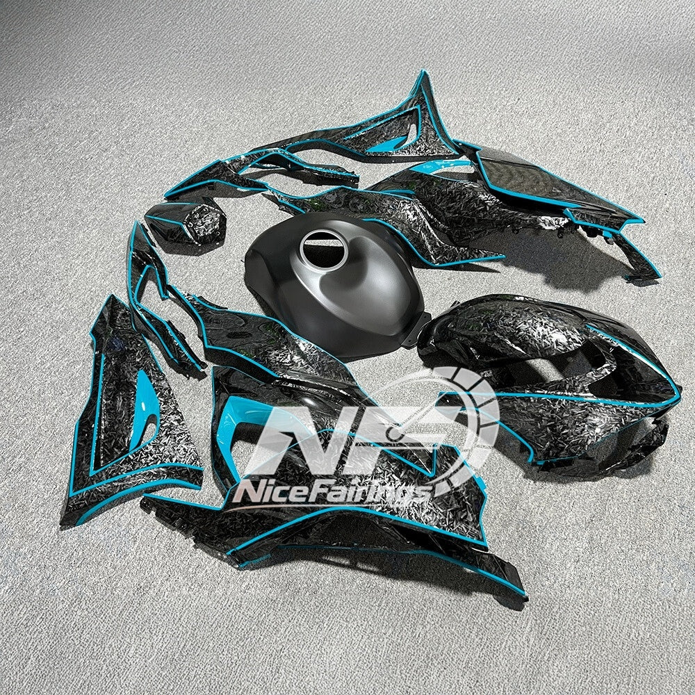For Kawasaki Ninja ZX6R 636 2024-2025 Sportbike Plastics Track Edition Signature Edition | NiceFairings - front angle image