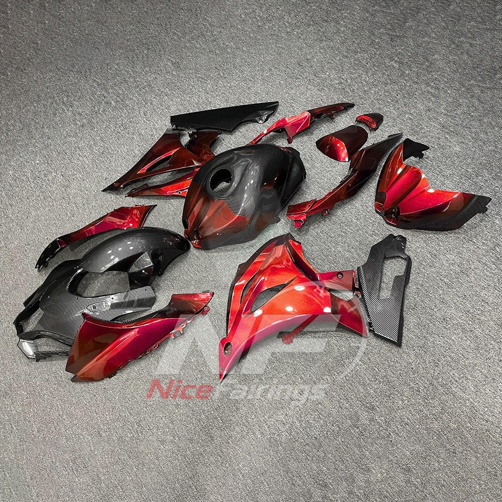 For Suzuki GSXR1000 K17 2017-2026 Painted ABS Fairings Red Black Complete Bodywork | NiceFairings - front angle image