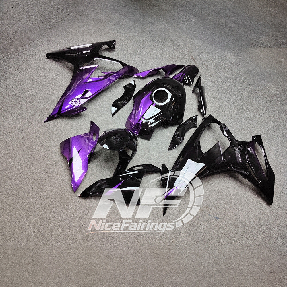 For BMW S1000RR 2019-2022 Pearl White Custom Fairings, ABS Replacement Plastics Full Body Kit | NiceFairings - front angle image