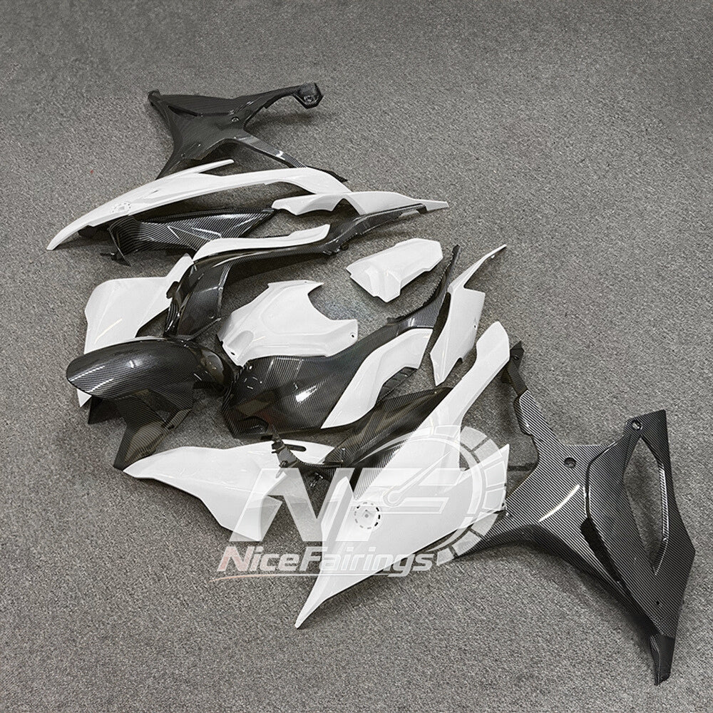 For BMW S1000RR 2019-2022 Gloss Black Performance Edition Sportbike Fairings, Custom ABS Bodywork And Replacement Plastics | NiceFairings - front angle image