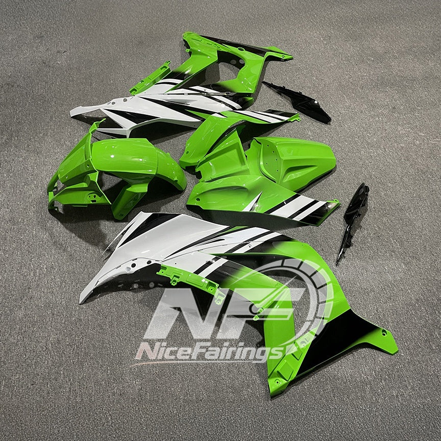 KAWASAKI Ninja ZX10R 2011-2015 Injection Molded Fairings Set | NiceFairings - front angle image