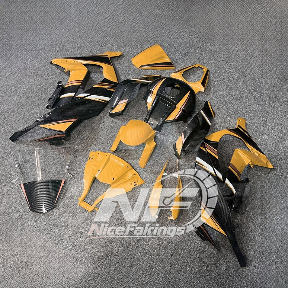 For KAWASAKI ZX10R 2011-2015 Custom Sportbike Fairings | NiceFairings - front angle image