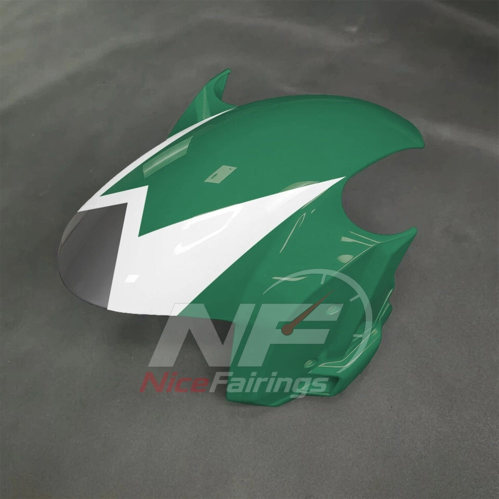 For BMW S1000RR 2025-2026 Green Black Painted ABS Fairings with Complete Replacement Bodywork | NiceFairings - front angle image
