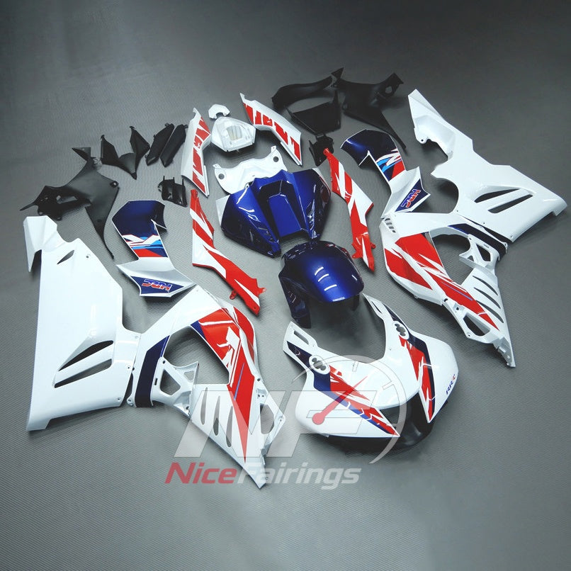 HRC White Red Blue ABS fairing kit for Honda CBR1000RR-R 2020-2023, design RED-P07 - image 2