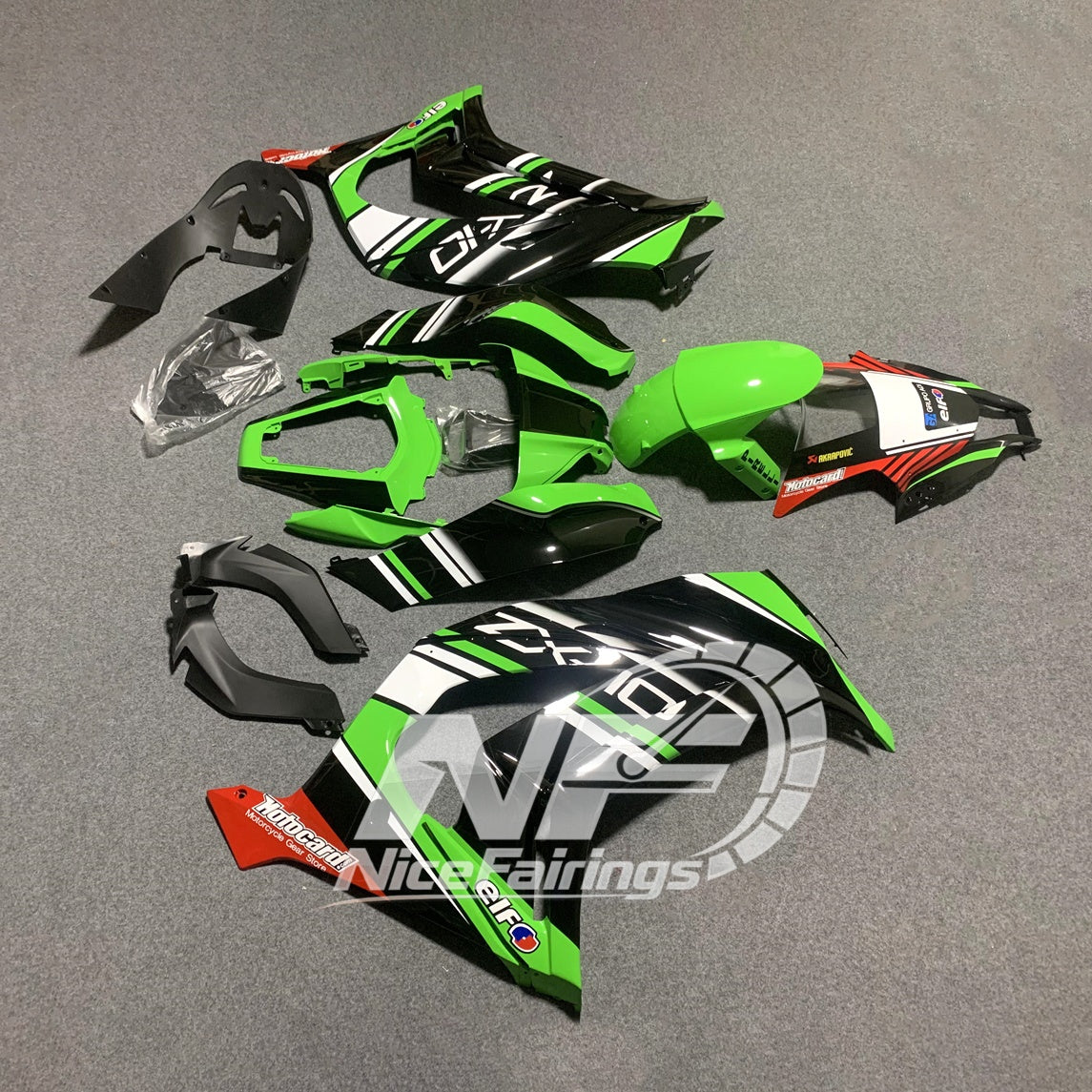 For KAWASAKI Ninja ZX10R 2011-2015 Custom Painted ABS Fairing Kit | NiceFairings - front angle image