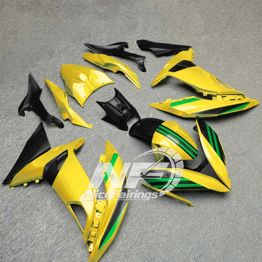 Ninja 650 ER-6F 2017-2019 Custom Painted Fairings Style 50 | NiceFairings - front angle image