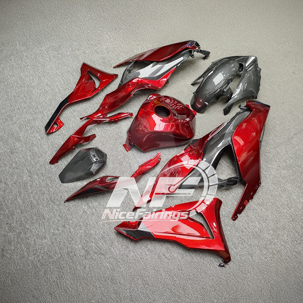 For Kawasaki Ninja ZX6R 636 2024-2025 Sportbike Plastics Track Edition Premium Edition | NiceFairings - front angle image