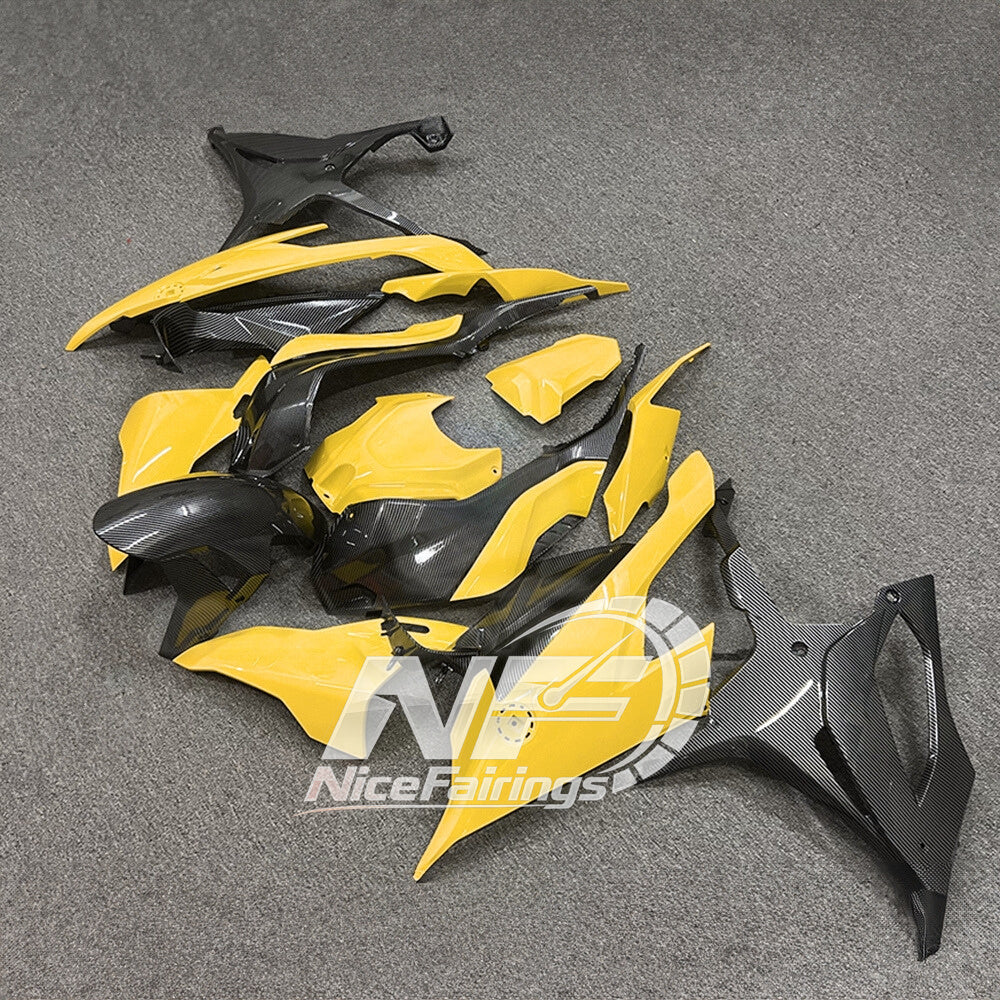 For BMW S1000RR 2019-2022 Grey Blue Performance Edition Motorcycle Fairing Kit, Aftermarket ABS Body Panels | NiceFairings - front angle image