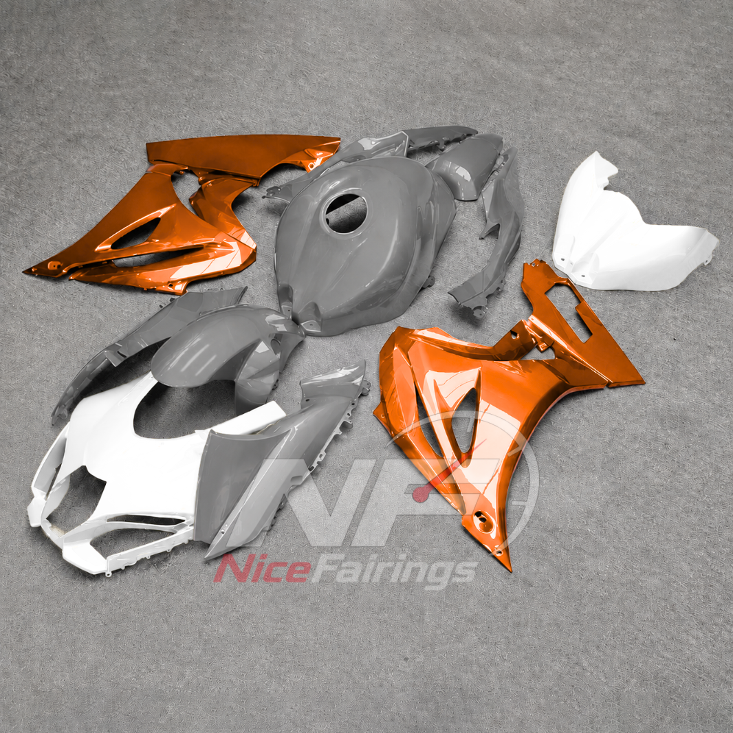 For Suzuki GSXR1000 K17 2017 2018-2026 ABS Body Kit Orange Street Track Fairings | NiceFairings - front angle image