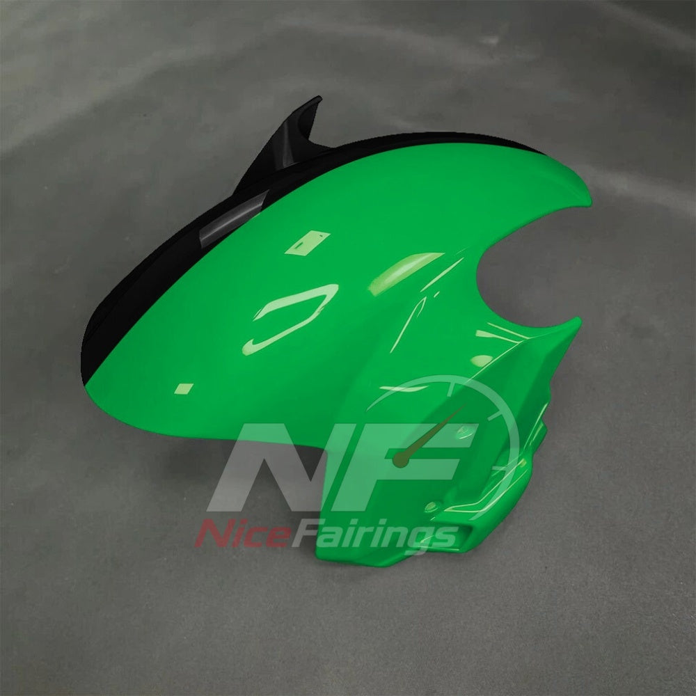 For BMW S1000RR 2025-2026 Green Black Motorcycle Fairing Kit with Aftermarket Body Panels | NiceFairings - front angle image