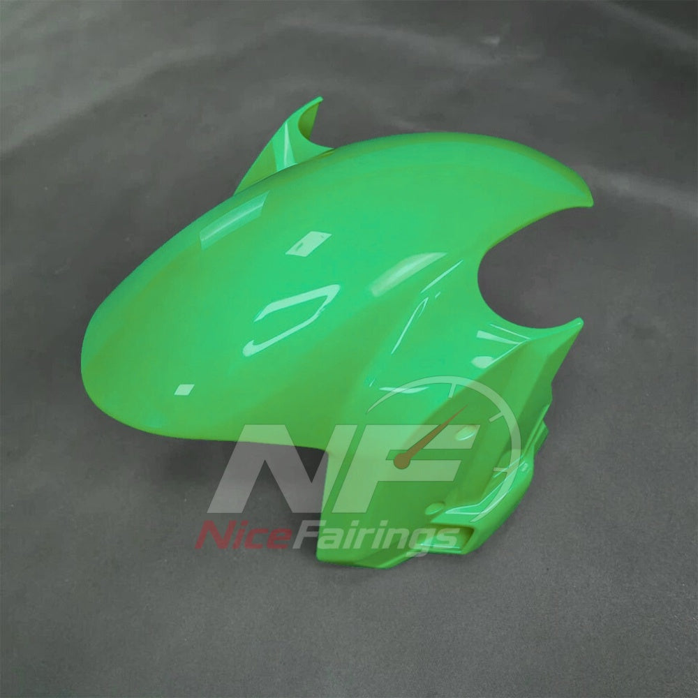 For BMW S1000RR 2025-2026 Green Black Sportbike Fairing Set with Custom Painted Plastics | NiceFairings - front angle image