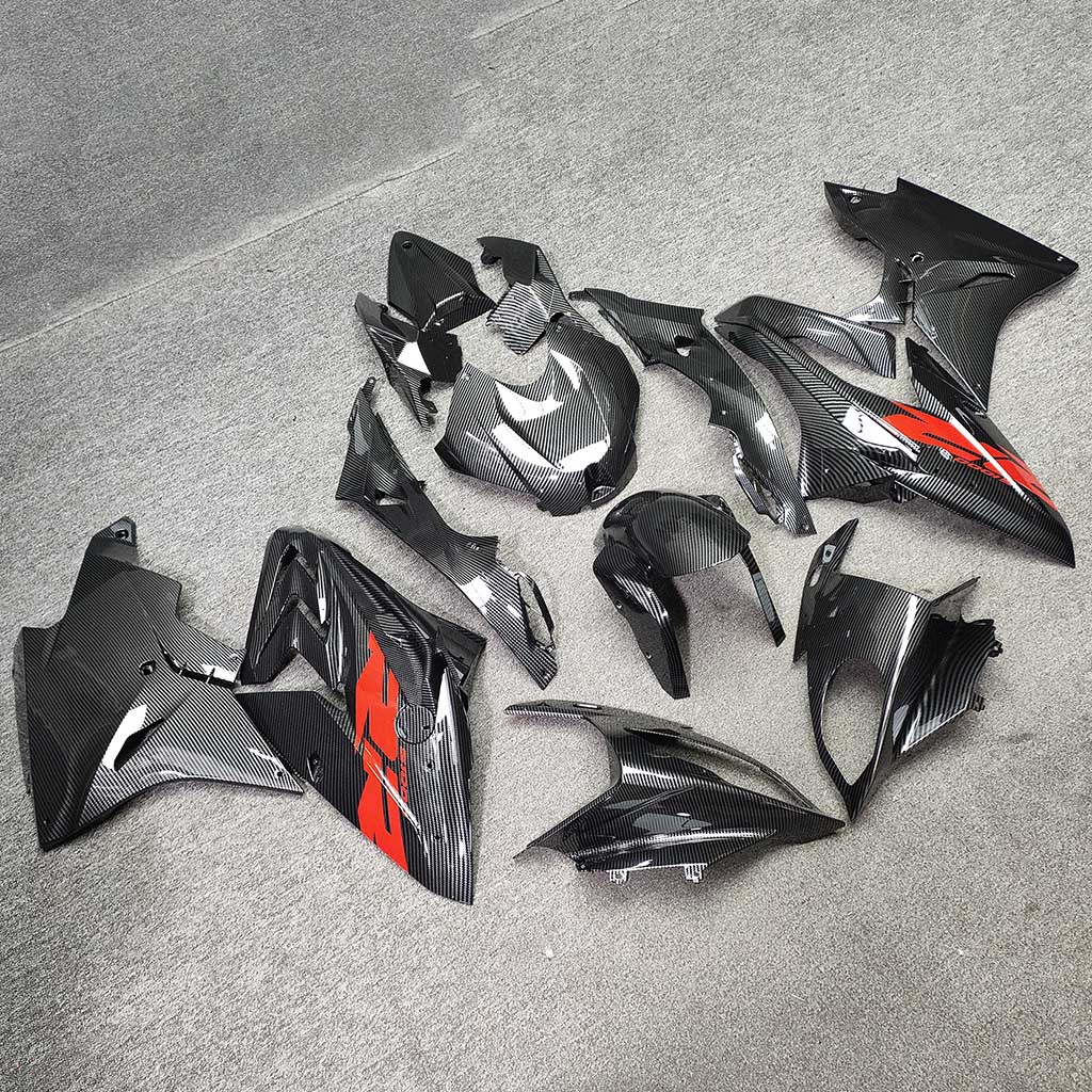 For BMW S1000RR 2017-2018 Blue White Performance Edition ABS Fairing Kit, Custom Painted Motorcycle Bodywork | NiceFairings - front angle image