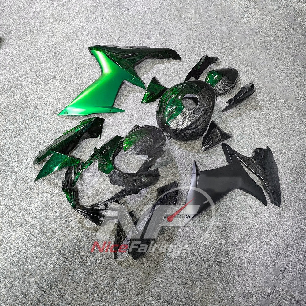For Suzuki GSXR600 GSXR750 K11 2011-2016 Painted ABS Fairings White Black Complete Bodywork | NiceFairings - front angle image
