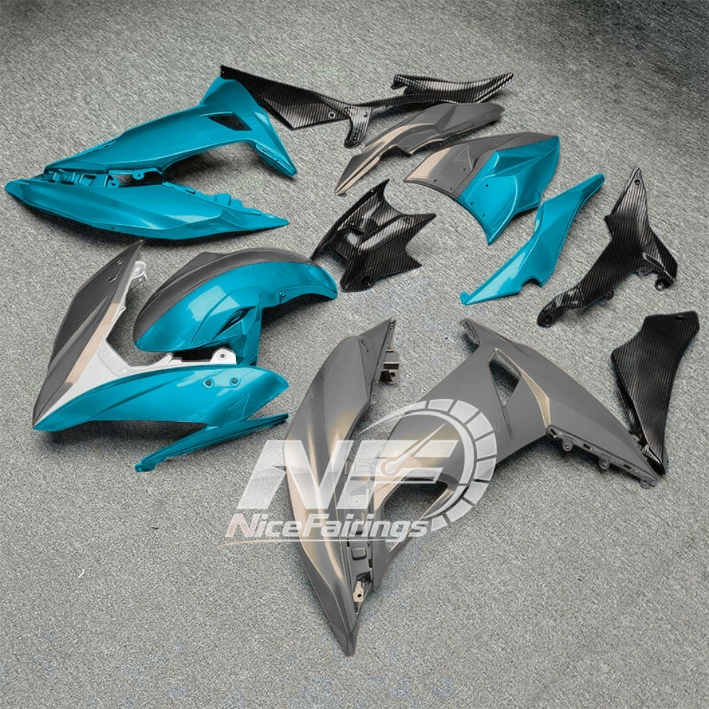 KAWASAKI Ninja 650 2017-2019 Sportbike Bodywork Style 19 | NiceFairings - front angle image