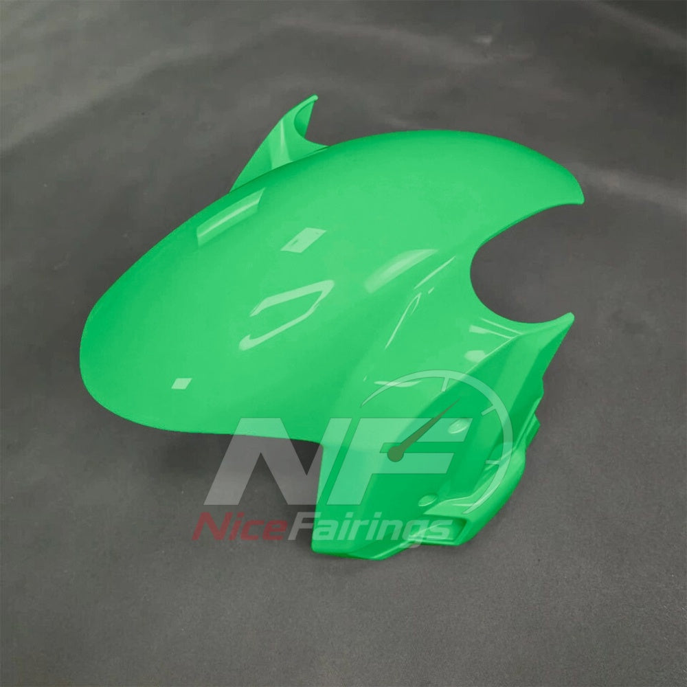 For BMW S1000RR 2025-2026 Green Black Sportbike Fairing Set with Custom Painted Plastics | NiceFairings - front angle image