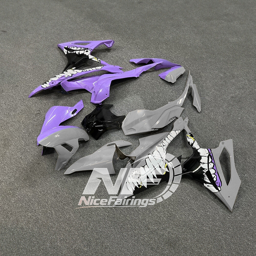 For BMW S1000RR 2019-2022 M Motorsport Motorcycle Fairing Kit, Aftermarket ABS Body Panels | NiceFairings - front angle image