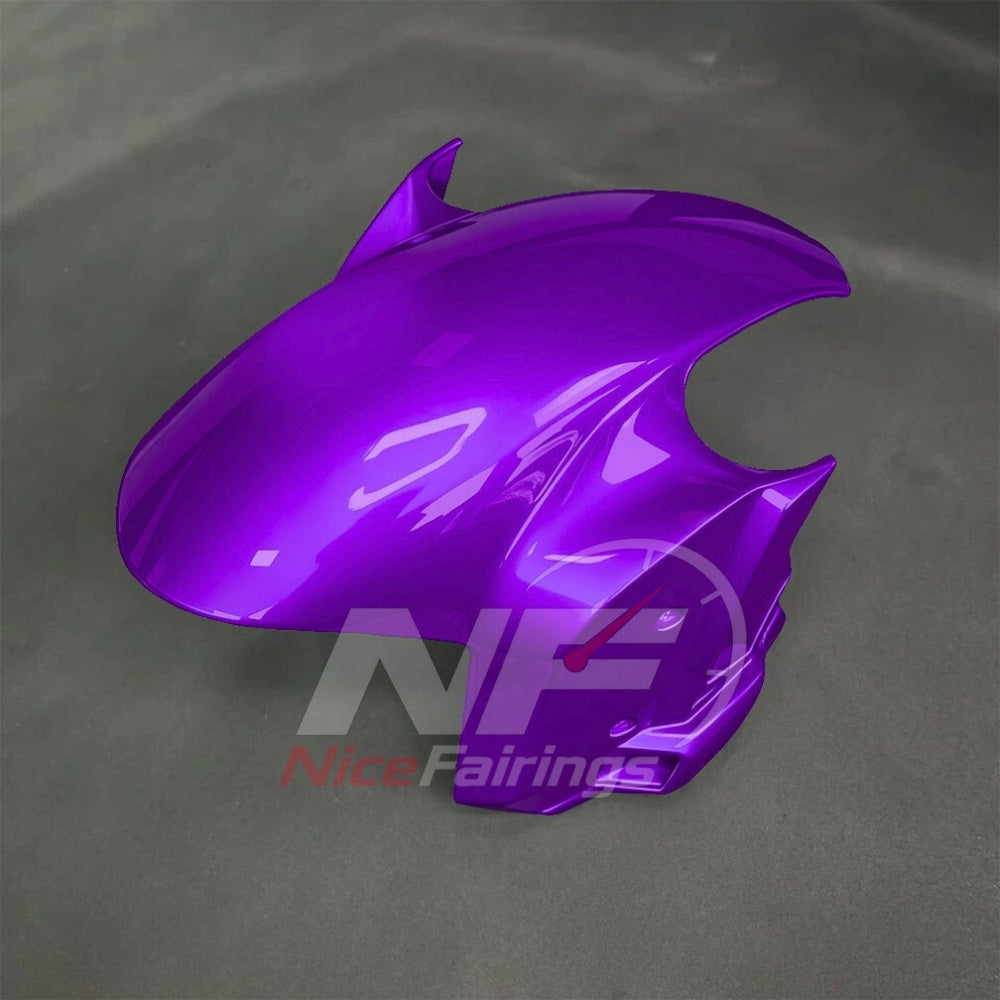 For BMW S1000RR 2025-2026 Purple Black Painted ABS Fairings with Complete Replacement Bodywork | NiceFairings - front angle image