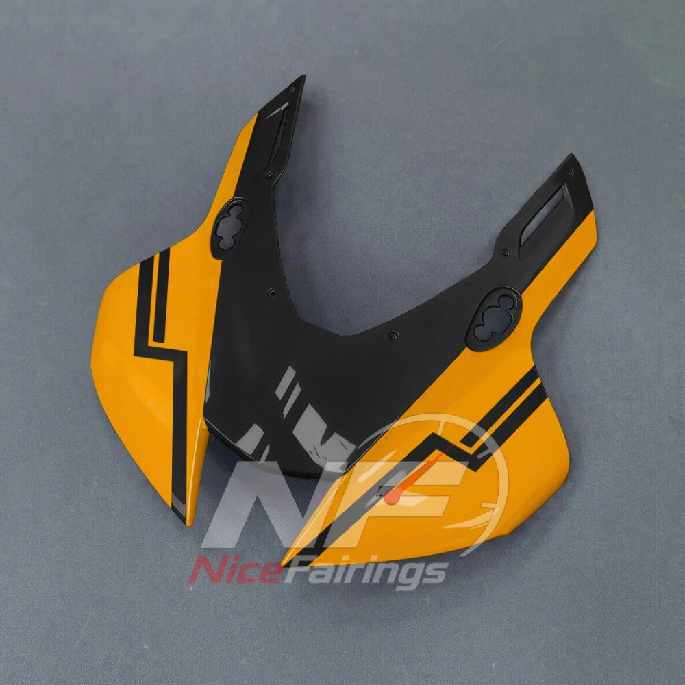For Honda CBR1000RR-R 2024-2026 Yellow Black Custom Fairings with ABS Sportbike Plastics and Full Body Kit | NiceFairings - front angle image