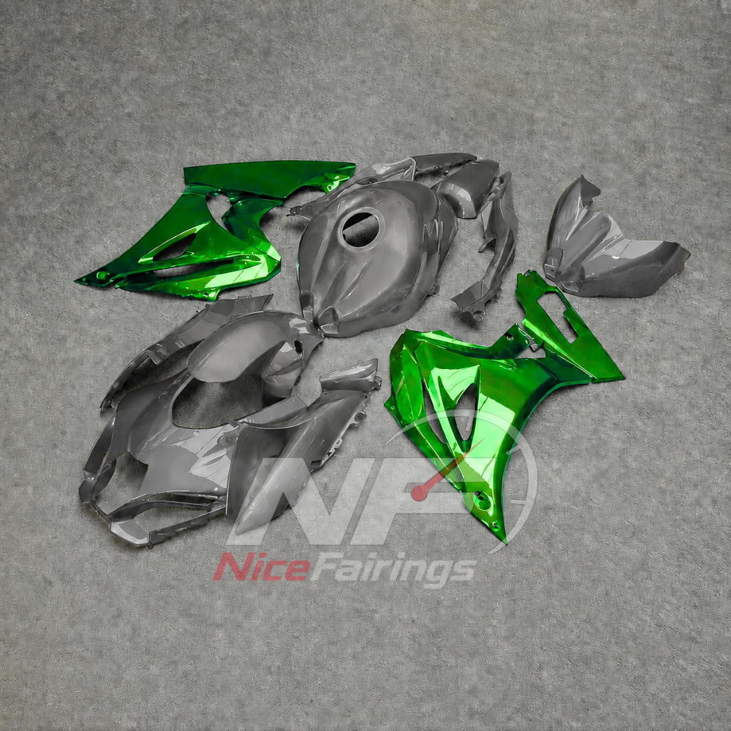 For Suzuki GSXR1000 K17 2017-2026 K17 ABS Fairing Kit Green Painted Bodywork | NiceFairings - front angle image