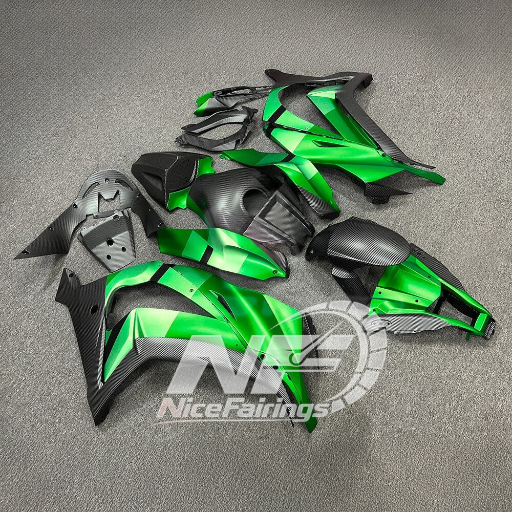 KAWASAKI Ninja ZX10R 2011-2015 Injection Molded Fairings Set | NiceFairings - front angle image