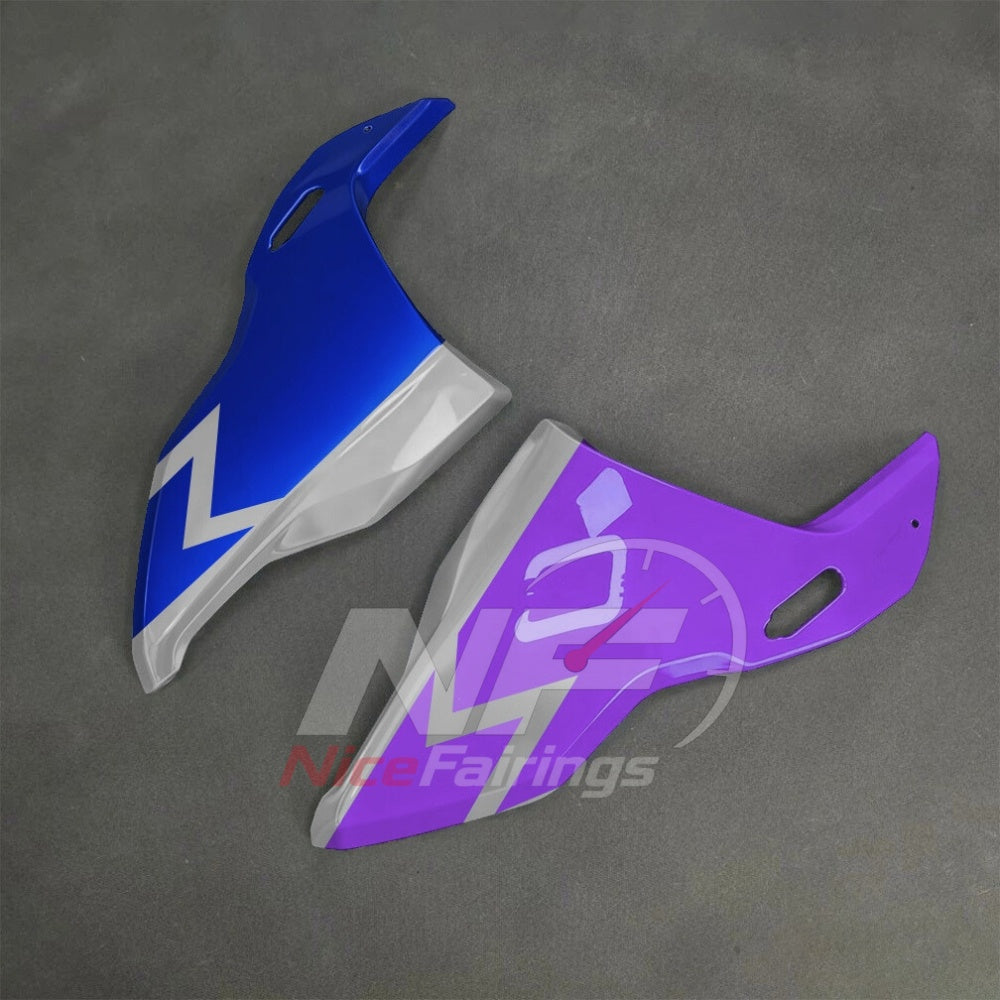 For BMW S1000RR 2025-2026 Blue Black Painted ABS Fairings with Complete Replacement Bodywork | NiceFairings - front angle image