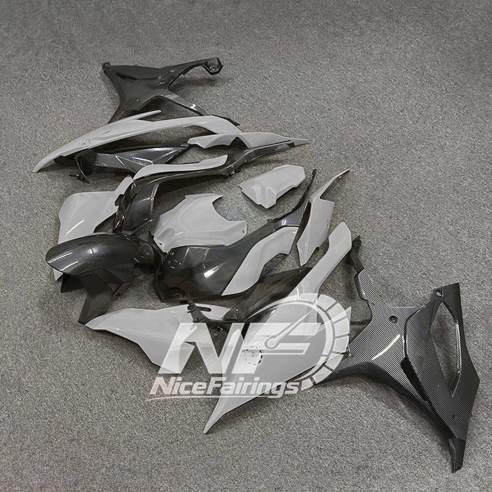 For BMW S1000RR 2019-2022 White Red Performance Edition Full Fairing Kit, Painted ABS Motorcycle Plastics | NiceFairings - front angle image