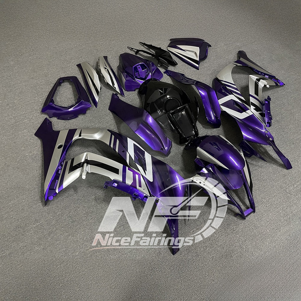 KAWASAKI ZX10R 2011-2015 Race Style Fairing Plastics | NiceFairings - front angle image