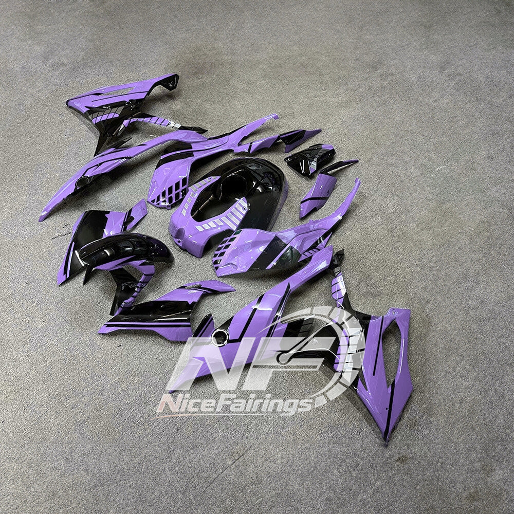 For BMW S1000RR 2019-2022 Tri Color Full Fairing Kit, Painted ABS Motorcycle Plastics | NiceFairings - front angle image