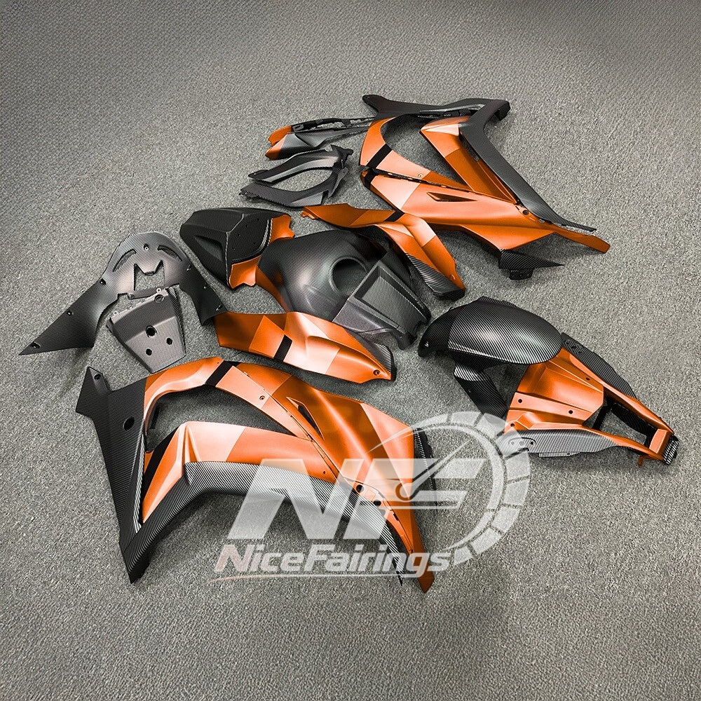 KAWASAKI ZX10R 2011-2015 Race Style Fairing Plastics | NiceFairings - front angle image