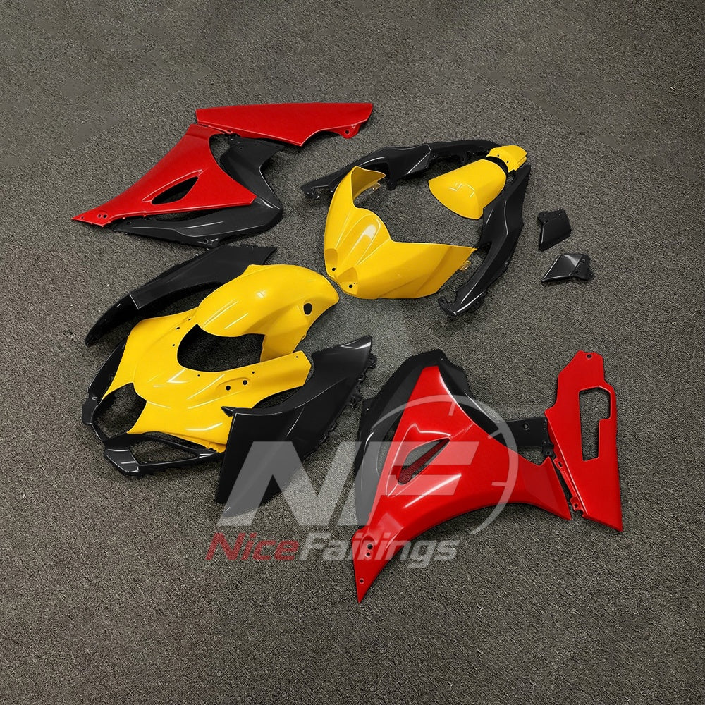 For Suzuki GSXR1000 K17 2017-2026 K17 Painted ABS Fairings Yellow Black Complete Bodywork | NiceFairings - front angle image