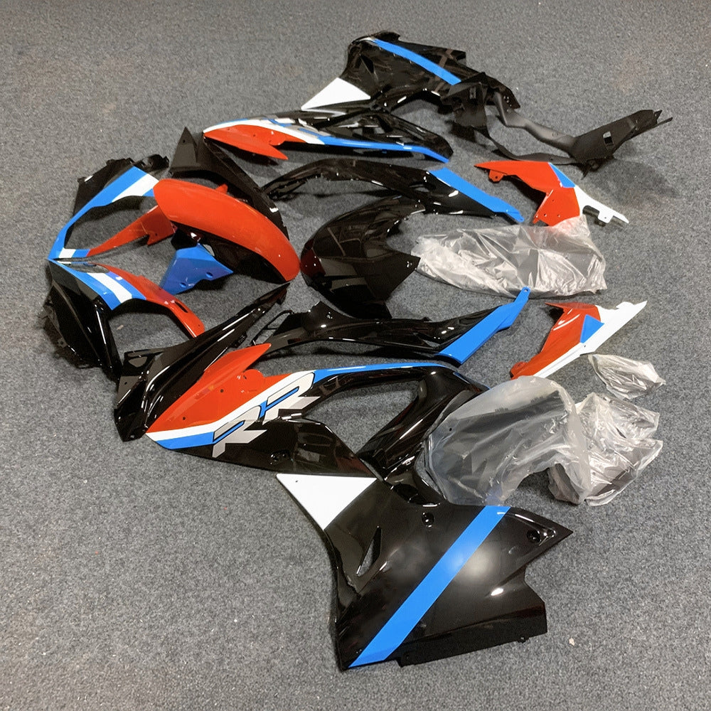 For BMW S1000RR 2017-2018 Custom Graphics Standard No Tank Cover Full Fairing Kit, Painted ABS Motorcycle Plastics | NiceFairings - front angle image