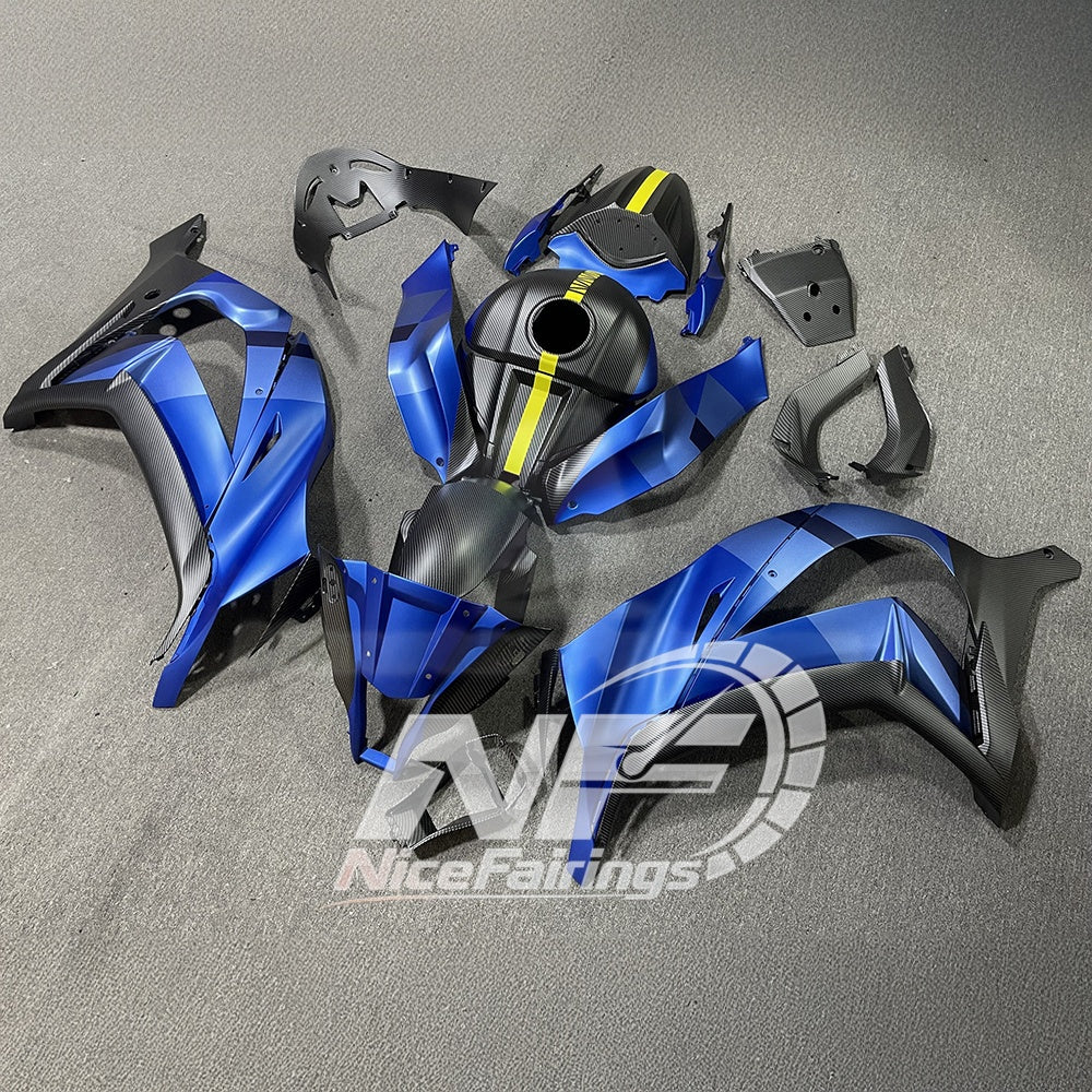 KAWASAKI Ninja ZX10R 2011-2015 Injection Molded Fairings Set | NiceFairings - front angle image