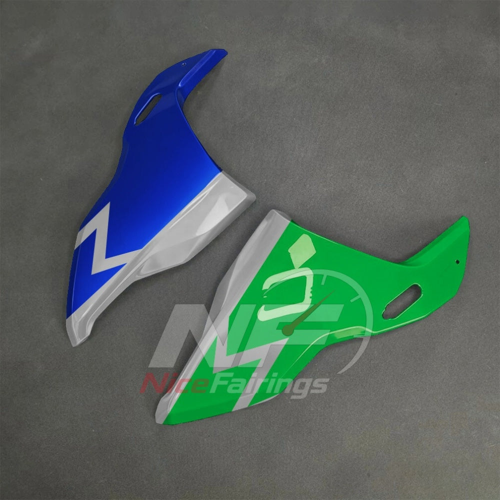 For BMW S1000RR 2025-2026 Green Black ABS Fairing Kit with Painted Bodywork and Replacement Panels | NiceFairings - front angle image