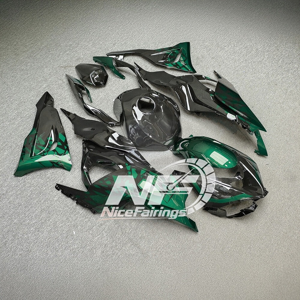 For Kawasaki ZX6R 636 2024-2025 ABS Fairing Kit Orange Black Special Edition | NiceFairings - front angle image