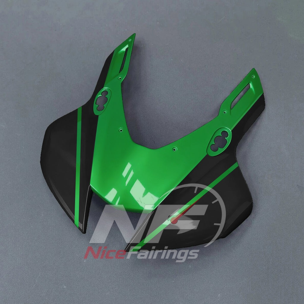 For Honda CBR1000RR-R 2024-2026 Green Black Custom Fairings with ABS Sportbike Plastics and Full Body Kit | NiceFairings - front angle image