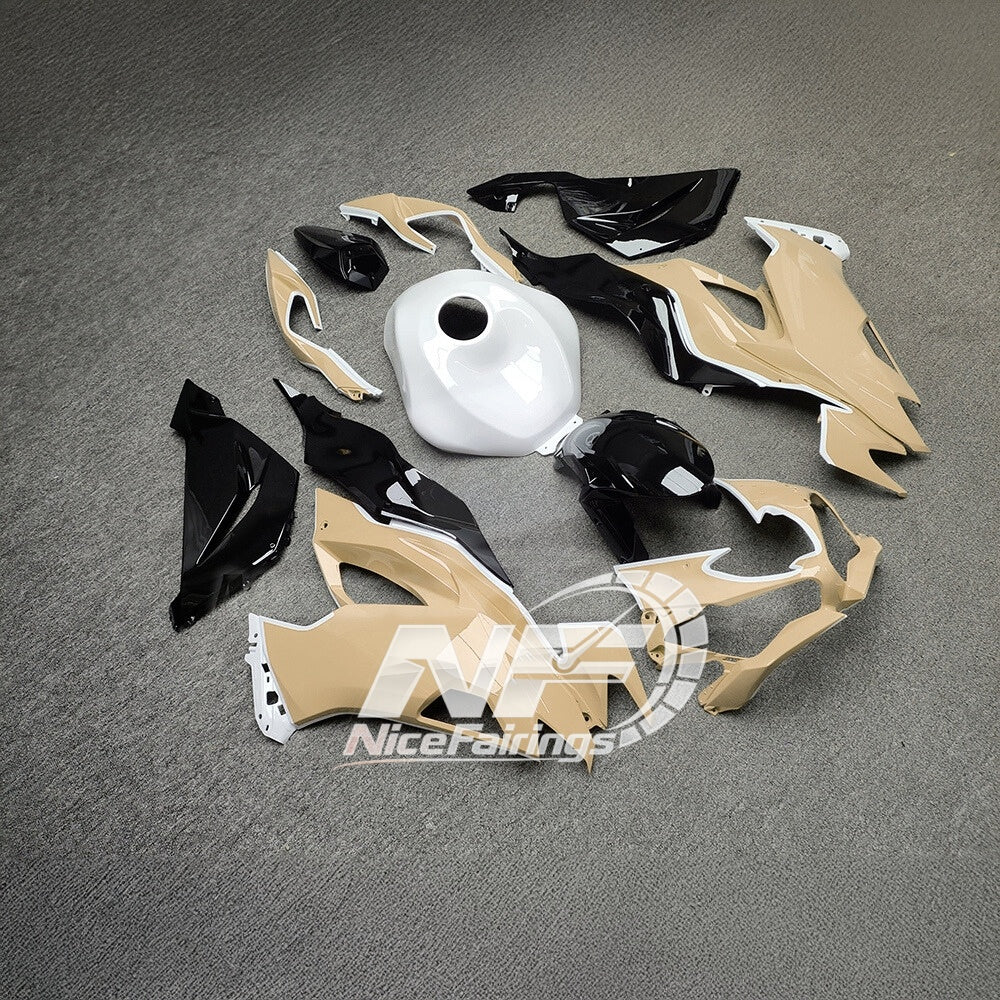 For Kawasaki ZX6R 636 2019-2023 ABS Fairing Kit Grey Red Premium Edition | NiceFairings - front angle image