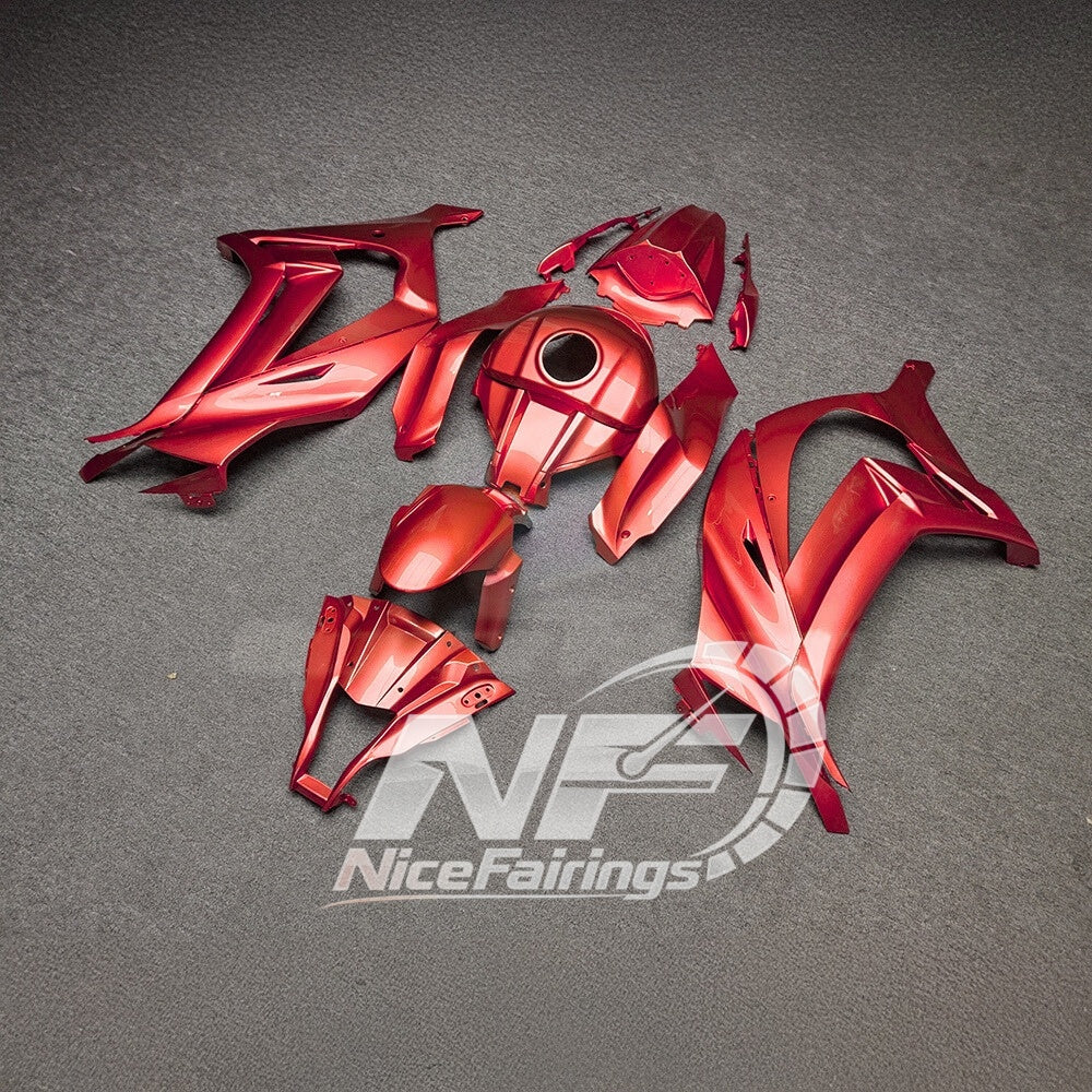 For KAWASAKI ZX10R 2011-2015 Custom Sportbike Fairings | NiceFairings - front angle image