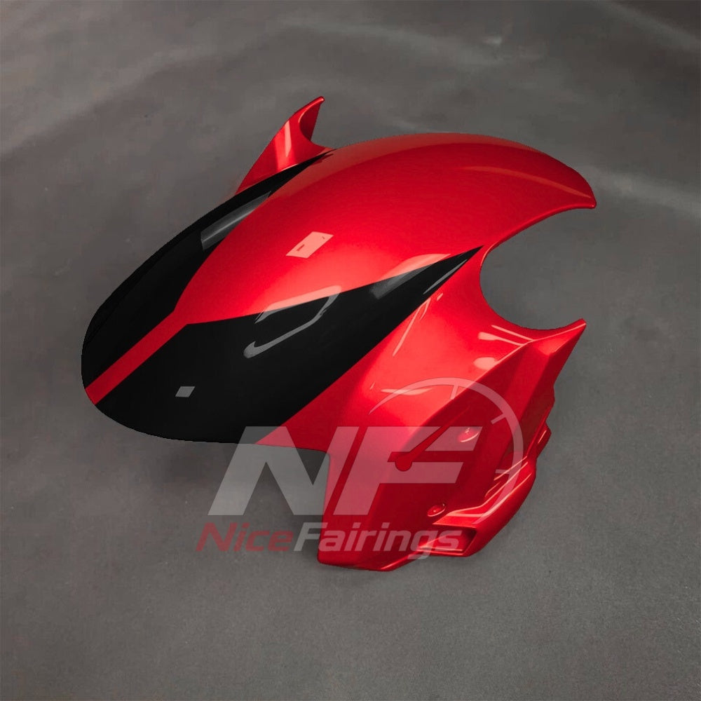 For BMW S1000RR 2025-2026 Red Black ABS Body Kit with Street and Track Fairing Panels | NiceFairings - front angle image