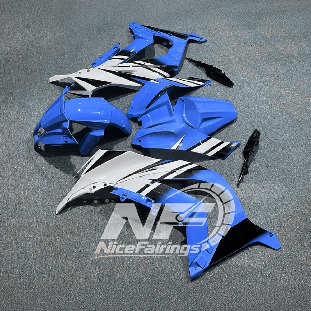 KAWASAKI ZX10R 2011-2015 Race Style Fairing Plastics | NiceFairings - front angle image