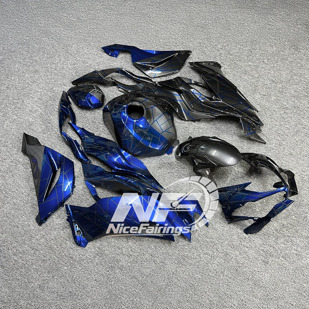 For Kawasaki ZX6R 636 2019-2023 Painted Motorcycle Bodywork Red Black Special Edition | NiceFairings - front angle image
