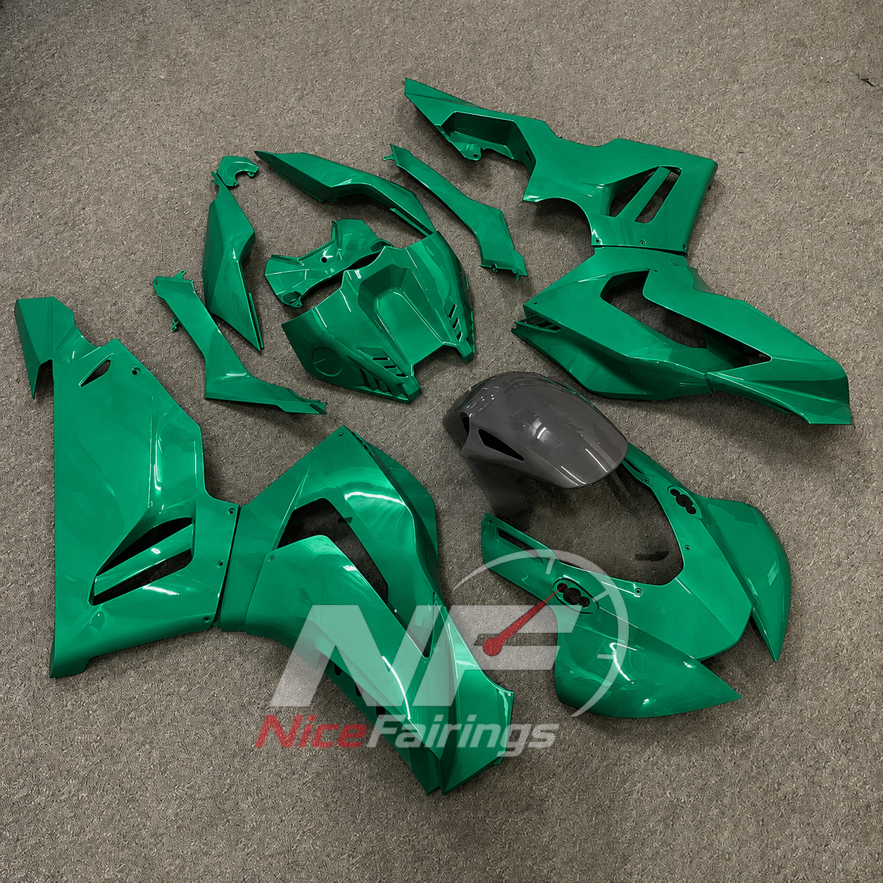 Green Black ABS fairing kit for Honda CBR1000RR-R 2020-2023, design D32-P24 - image 2