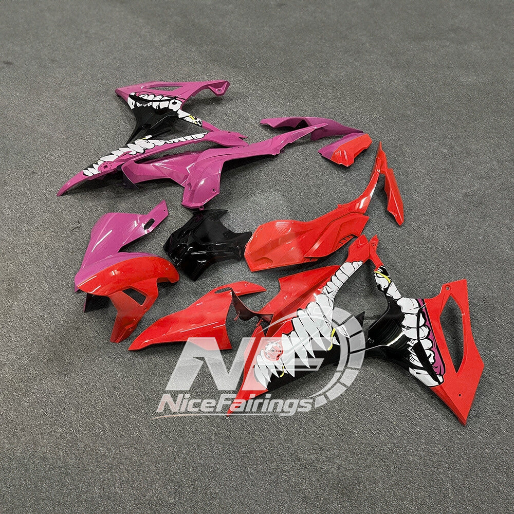 For BMW S1000RR 2019-2022 Custom Graphics Full Fairing Kit, Painted ABS Motorcycle Plastics | NiceFairings - front angle image