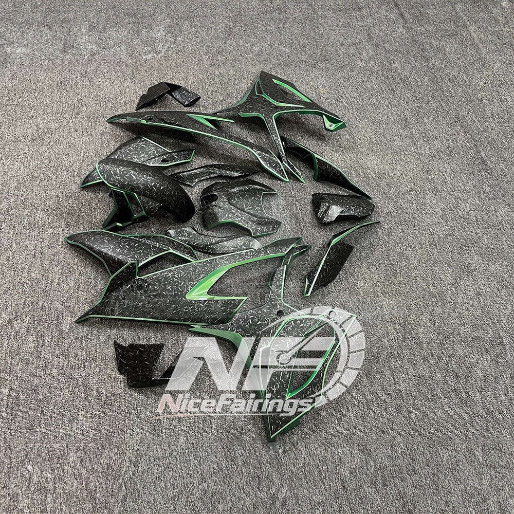 For BMW S1000RR 2019-2022 Gloss Black Elite Edition Custom Fairings, ABS Replacement Plastics Full Body Kit | NiceFairings - side angle image